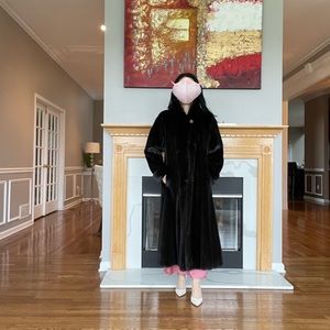 Yves Saint Laurent YSL Dark Mahogany Mink Coat